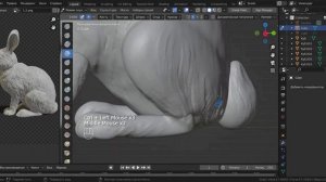 Заяц. Урок 2. Скульптинг в Blender 3d