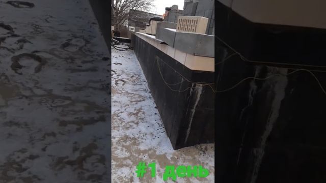 строительство дома 9×12 м , кладка блоков и кирпича