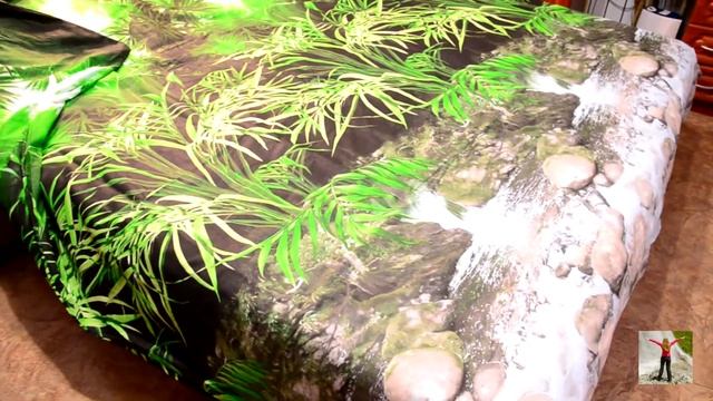 Комплект постельного белья 3D "Водопад" | Bed linen 3D "Waterfall" смотреть онлайн