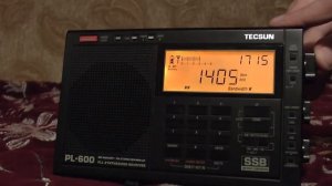 радиоприемник TECSUN PL600, диапазон СВ, вечер