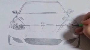 Красивый рисунок BMW