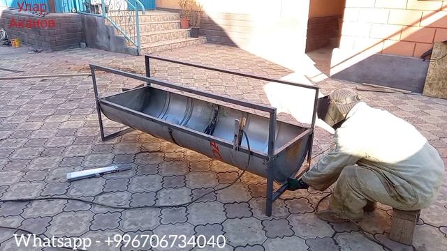 Diy barrel feeder / Кормушка из бочки своими руками / Бочкадан жасалган Акур, Акыр, Аштоо смотреть онлайн