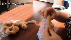 МК Оригинальная прическа для куклы Тильда