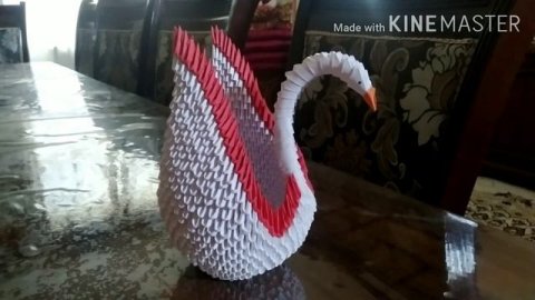 Oqqush..origami..ЛЕБЕДЬ Оригами