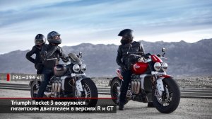 Triumph Rocket 3 вооружился гигантским двигателем в версиях R и GT | Новости с колёс №422