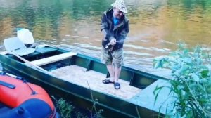 Фанерная лодка плоскодонка и Вихрь 30