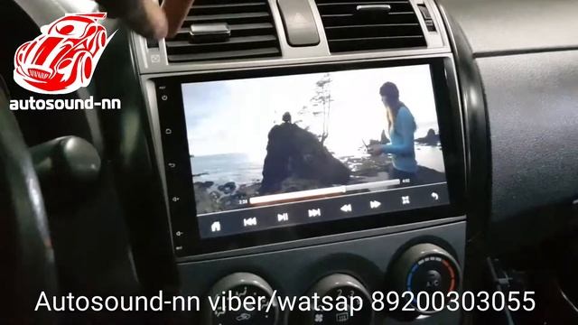 Штатная Магнитола Toyota Corolla (2007+) 9" android 6.0 смотреть онлайн