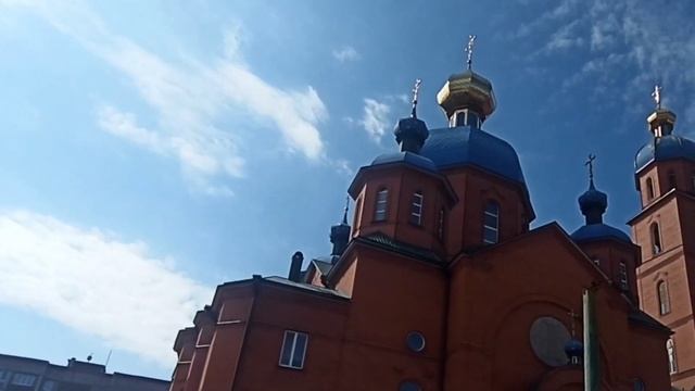 Лозовая — Свято-Смоленский храм, центральная церковь города, Харьковская обл. (сентябрь 2023 г.)