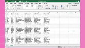 Working with a CSV file in Excel