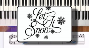 Let it snow - piano tutorial - разбор на фортепиано простая версия