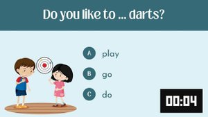 Play Go Do with Sports | English Quiz | ESL Beginner Grammar Practice Test