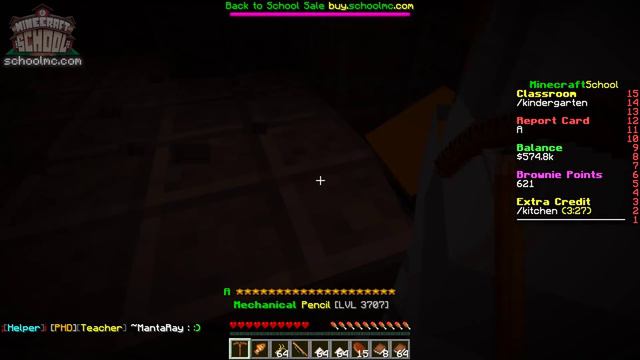 Minecraft School Server : MOVING UP IN CLASS! #4 смотреть онлайн