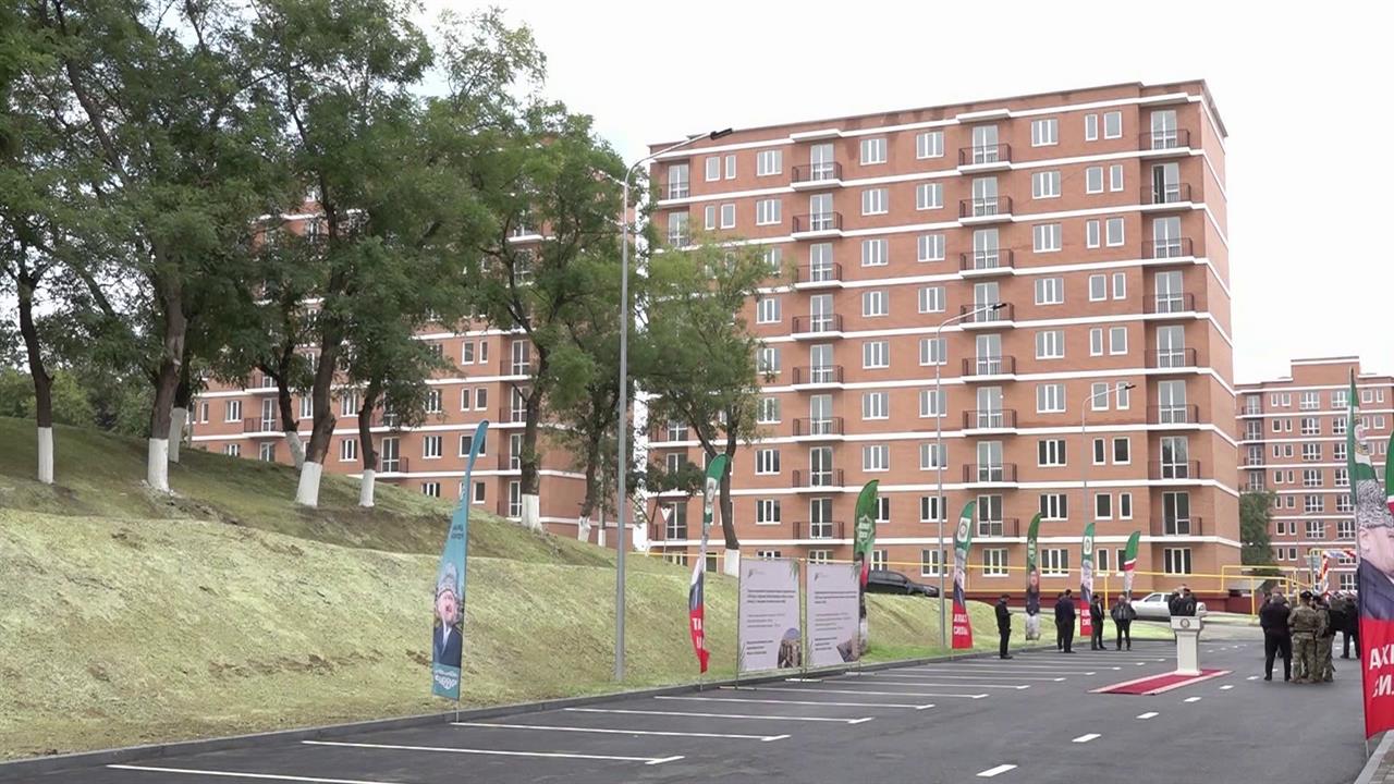В Чеченской республике строители сдали новый жилой квартал