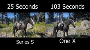 Xbox Series S vs Xbox One X Comparison - Load Times - Red Dead Redemption 2