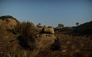 Трафейная Т-34 в пустыне. || War thunder
