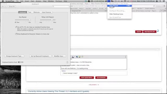 10.9.2 Apple wireless keyboard battery monitor issue смотреть онлайн