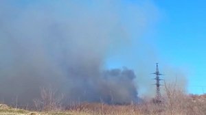 Горит несанкционированная свалка