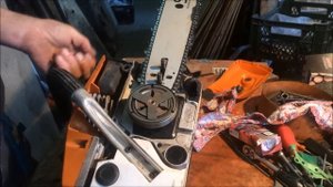 Завести!Бензопила STURM GC 9945-B Не бывает бесхозных деревьев!)