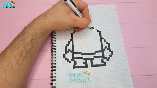 РОБО СПАЙК из ИГРЫ BRAWL STARS РИСУНКИ ПО КЛЕТОЧКАМ -PIXEL ART смотреть онлайн