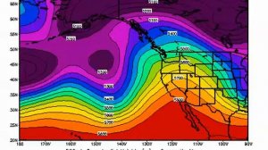 Atmospheric river Feb 4-9, 1996 Weather Pattern - 500 MB wave charts