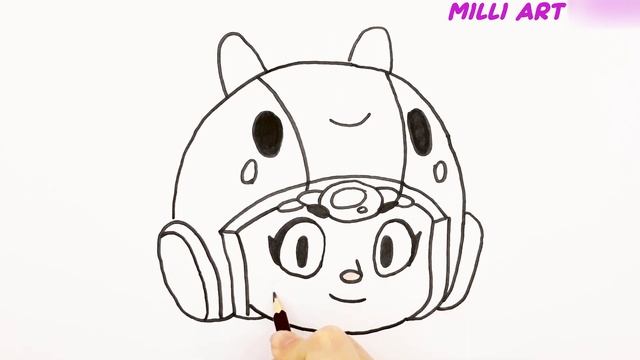 Как нарисовать Беа из бравл старс смотреть онлайн