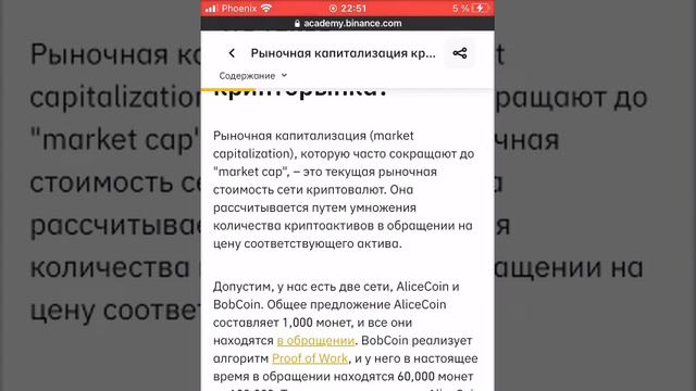 Рыночная капитализация криптовалюты.Зачем она нужна и для чего . смотреть онлайн