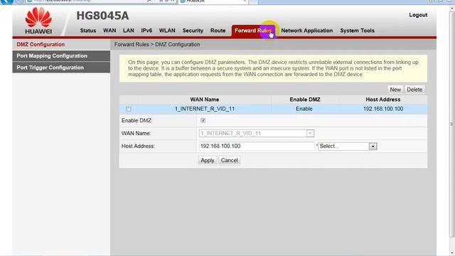 How to setup DMZ and Port Forward on Huawei GPON ONT смотреть онлайн