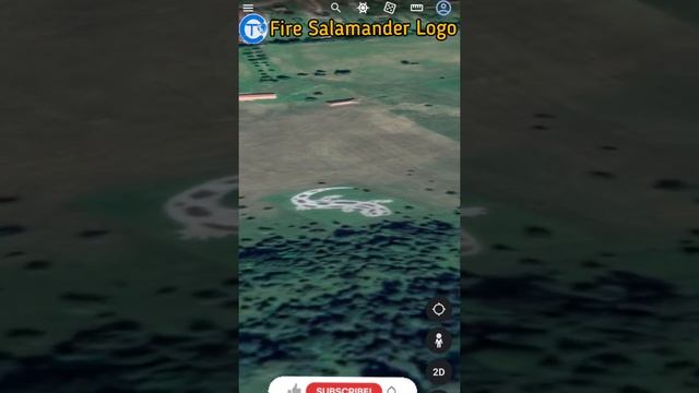 Fire Salamander logo of the Aggtelek National Park #Salamander #Shorts #Googleearth