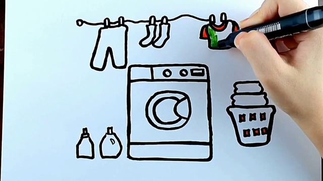Рисуем бытовую технику для детей /Drawing home appliances for children / смотреть онлайн