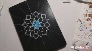 Учимся рисовать мандалу.Мастер класс с использованием контуров в технике точечная роспись.