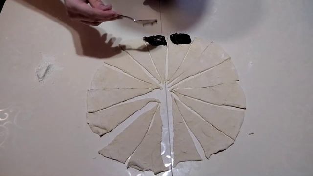 Шоколадные мини круассаны
