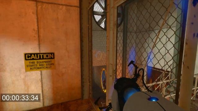 Portal Chamber-19. The first 65 seconds.Partial speed run смотреть онлайн