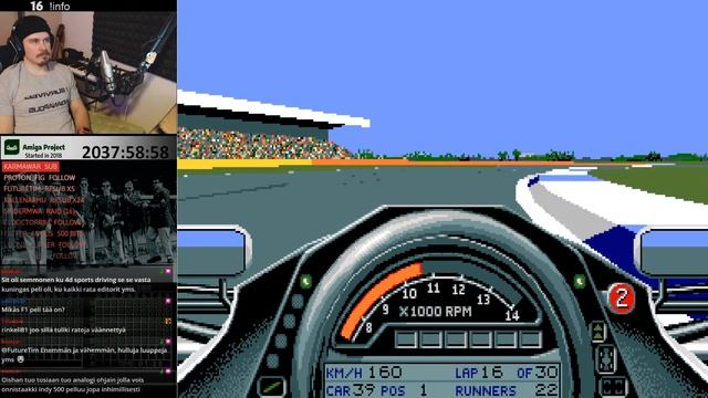 Amiga - World circuit 20fps NTSC (Silverstone, ACE, length 50%) смотреть онлайн