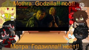 kaiju react to Godzilla vs King Ghidorah / Gacha club / Godzilla: King of the monsters