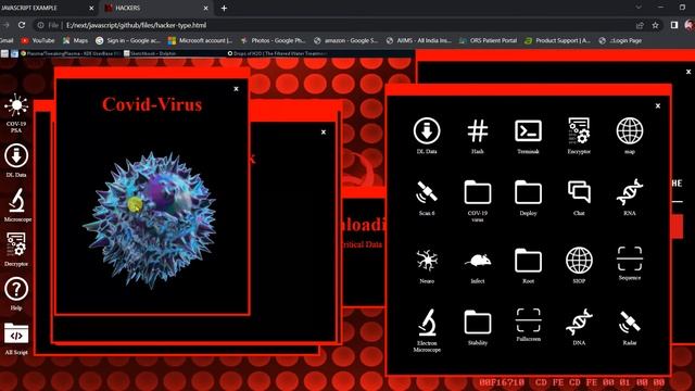 HACKER PRANK UI IN JAVASCRIPT