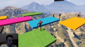 НЕУДАЧНЫЕ ПАДЕНИЯ В ВОДУ С ВЫСОТЫ В ГТА 5! Человек-Паук с супер героями, падают в море! #75