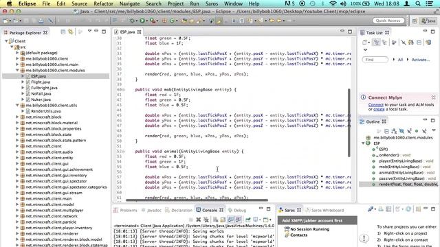 How to Code a Minecraft Hacked Client 1.8 - Tutorial 6: ESP and Tracers смотреть онлайн