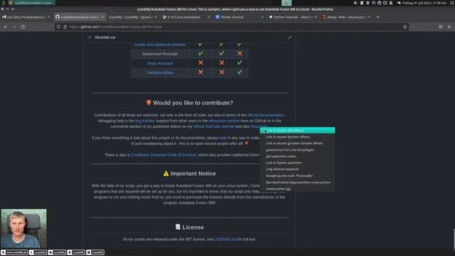 Autodesk Fusion 360 for Linux - Setup Wizard & Python Tkinter! ? - [DE & (EN)]