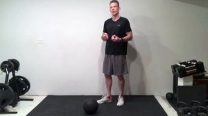 Medicine Ball Toe Taps