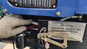 Розпаковуємо та заводимо дизельний двигун ZS1100NDL 15к.с. з ящика.