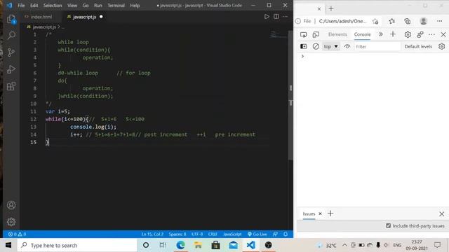 while loop | do while loop | javascript tutorial #10