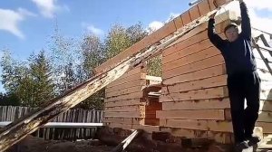 Как поднять брус одному