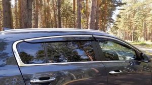 Kia Sportage 4/Дефлекторы окон, с хром молдингом.