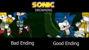 Sonic Drowning (Bad Ending x Good Ending) Animation Comparison