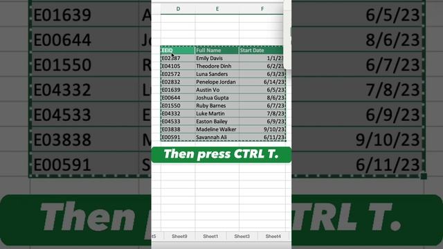 Check Out This Excel Shortcut! #excel #exceltutorial