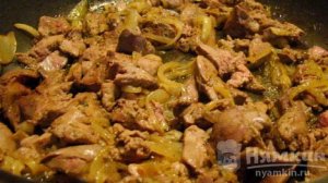 Паштет из куриных сердечек и печени