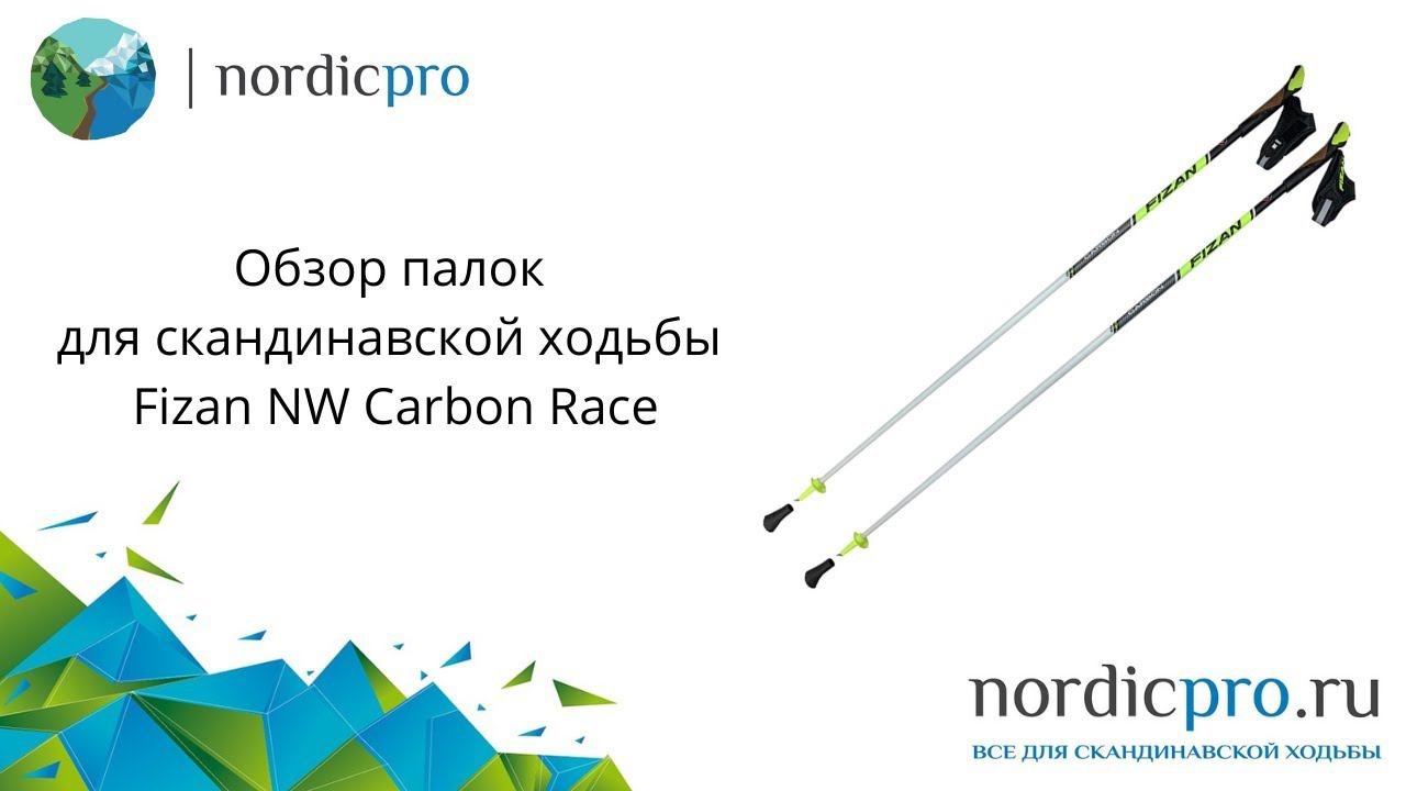 Fizan NW Carbon Race фиксированные палки с карбоном 80% из Италии