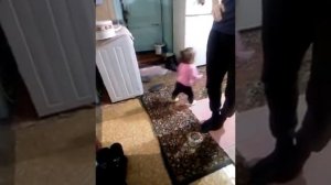 Доча ругается на папу за то что он ругался на маму)!