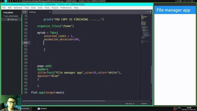 Flet Tutorial - Create File Manager App