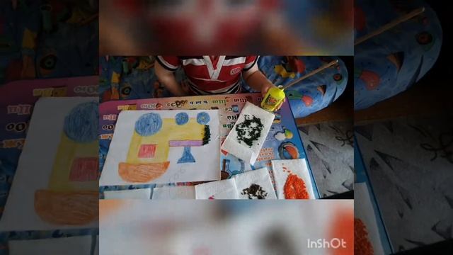 Аппликация из цветного риса смотреть онлайн